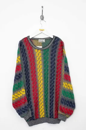 00s Carlo Colucci Coogi Style Knit Jumper (XL)