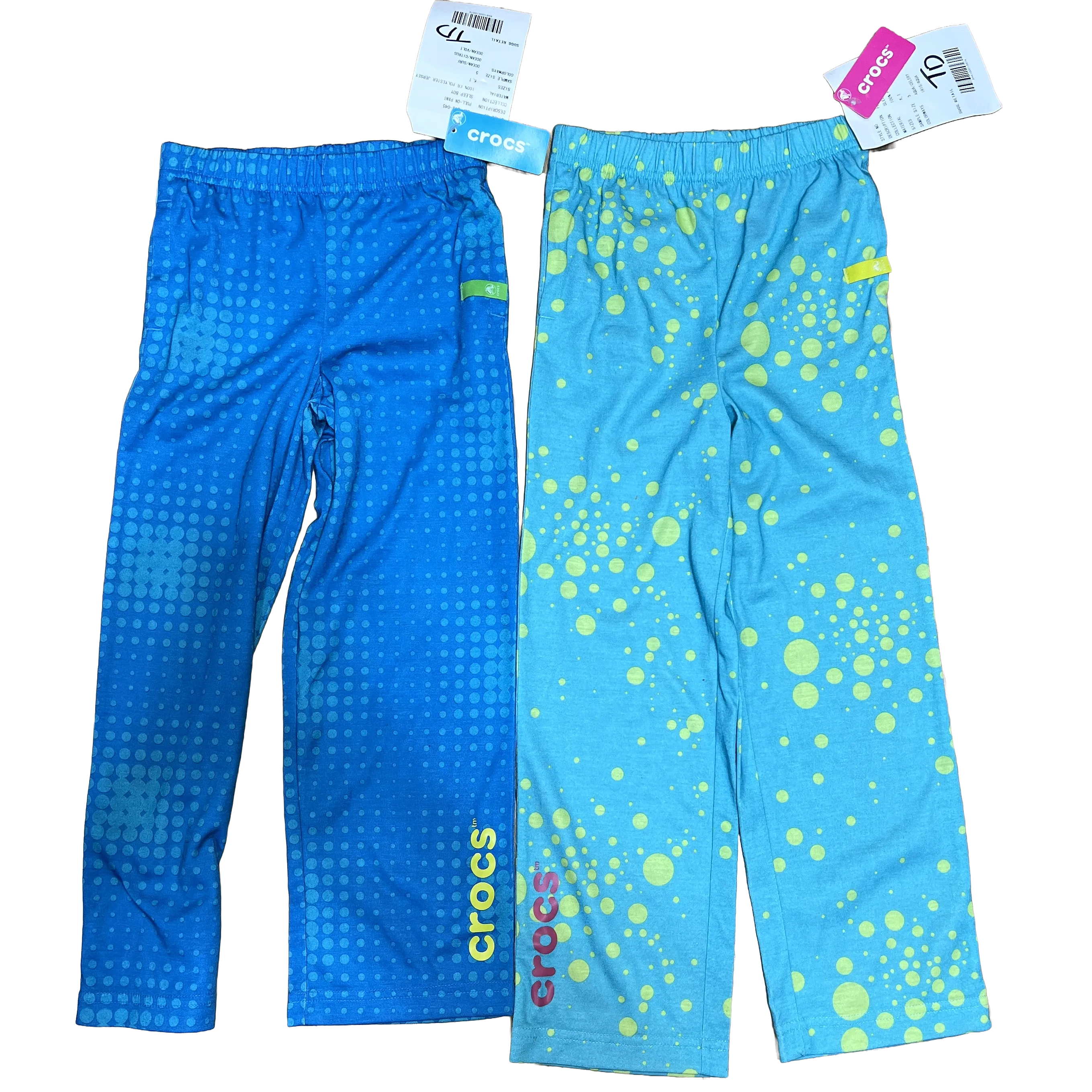 2 pair Children's Crocs  Pull-on Sleep Pant - Size 5