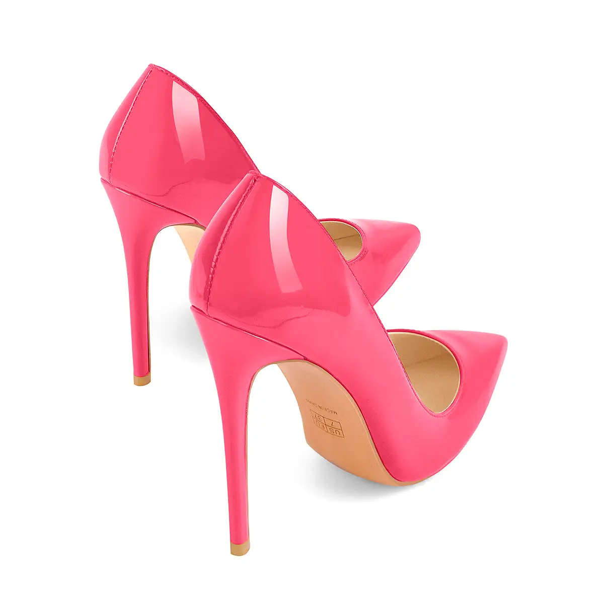 8cm 10cm 12cm Rose Red Pointed Toe Slip On High Heel Pumps