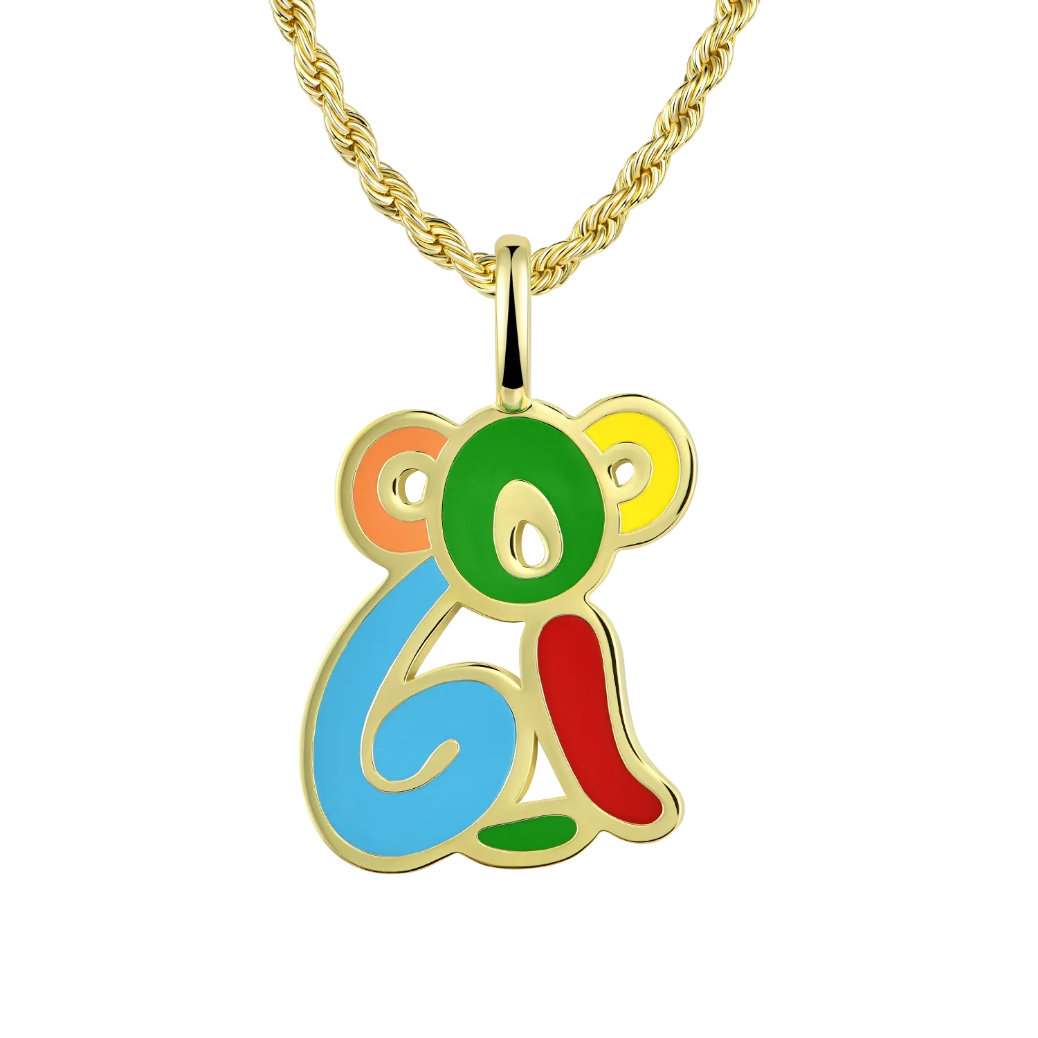 APORRO X COOGI Colored Koala Enamel Pendant