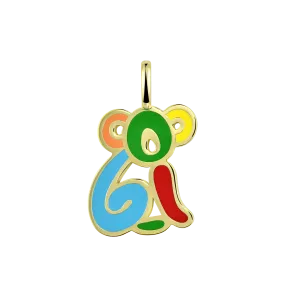 APORRO X COOGI Colored Koala Enamel Pendant