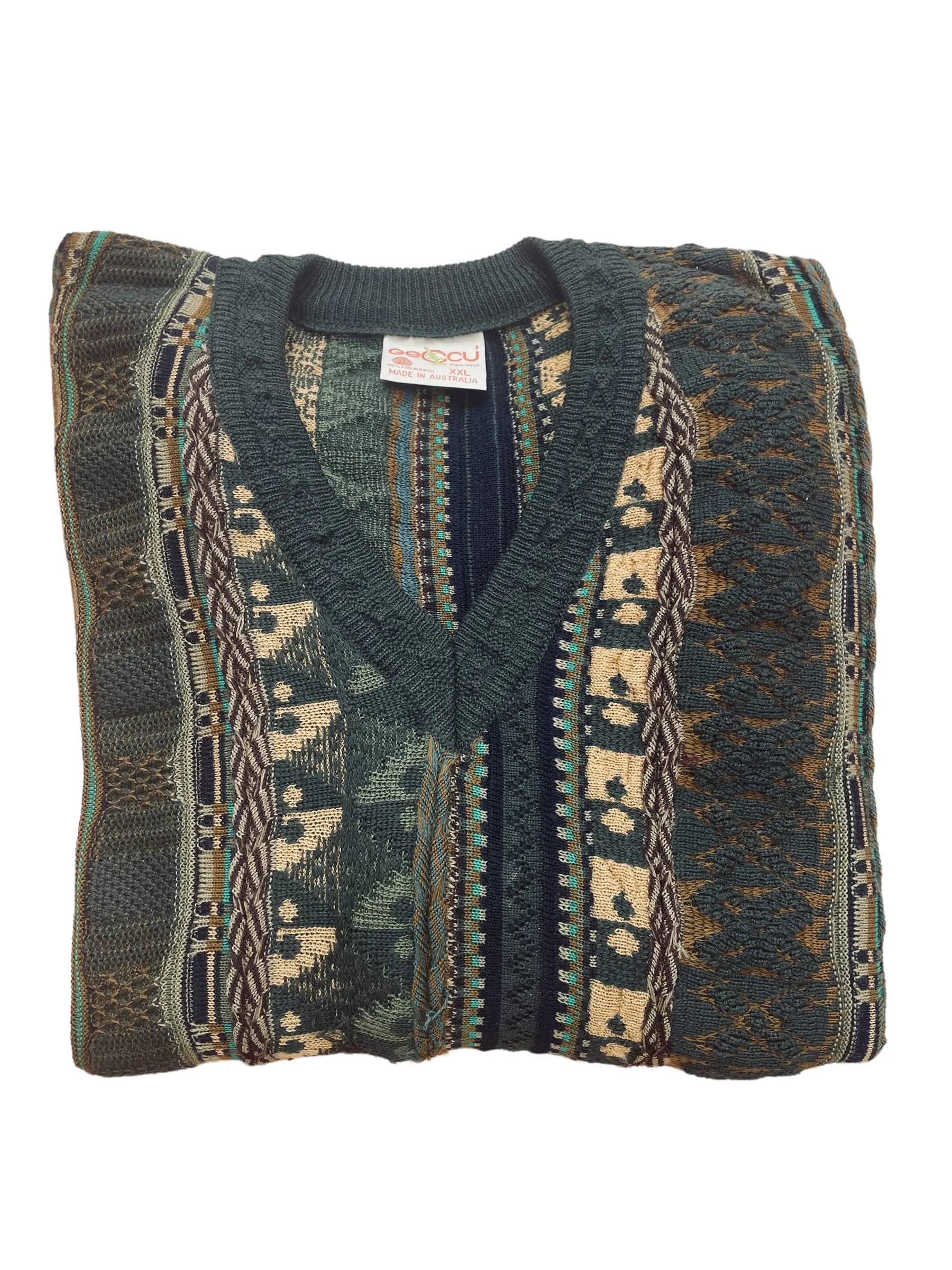 Australian Coogi-Style Pullover Jumper (g)