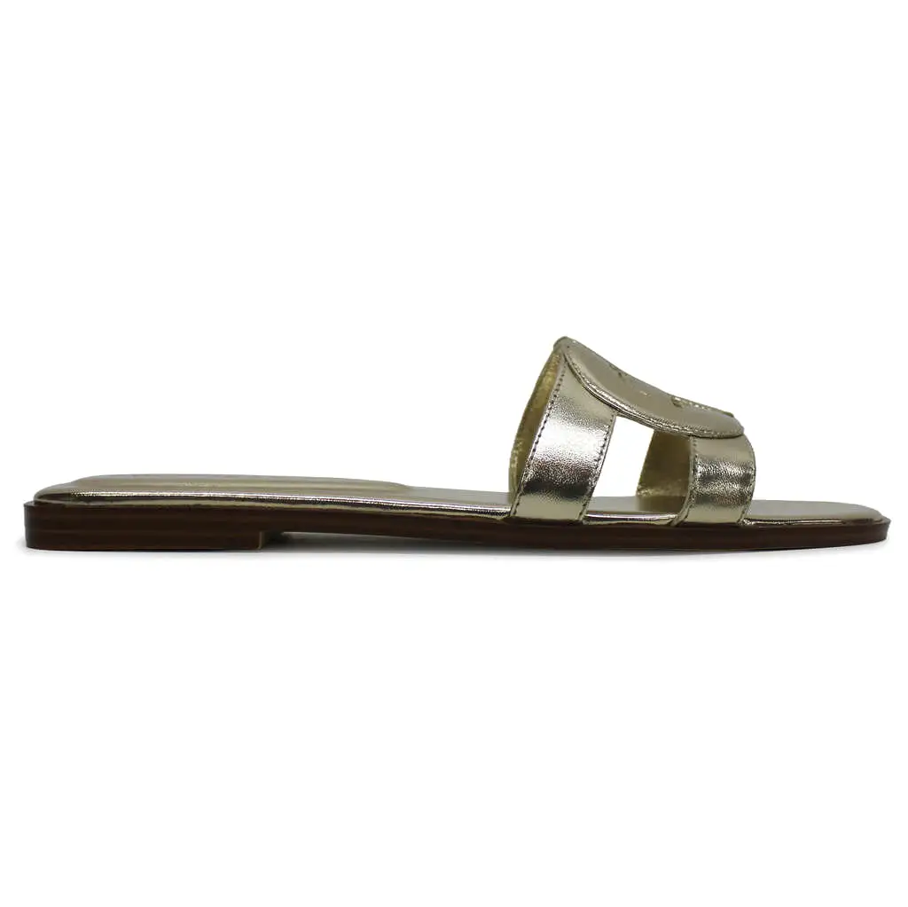 Chrisee Leather Women's Slides Sandals