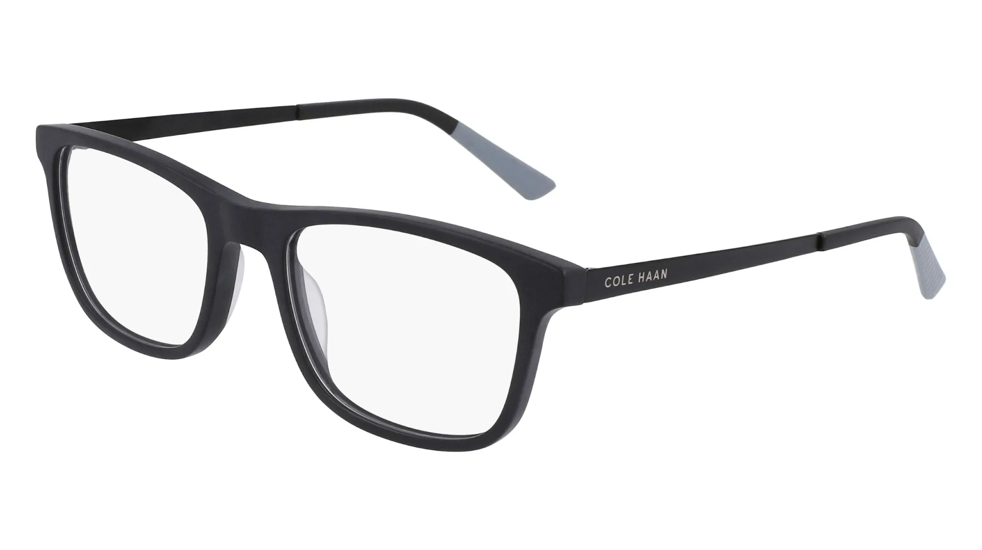 Cole Haan CH4056 001 Eyeglasses Men's Black Full Rim Rectangle Shape 53-19-140