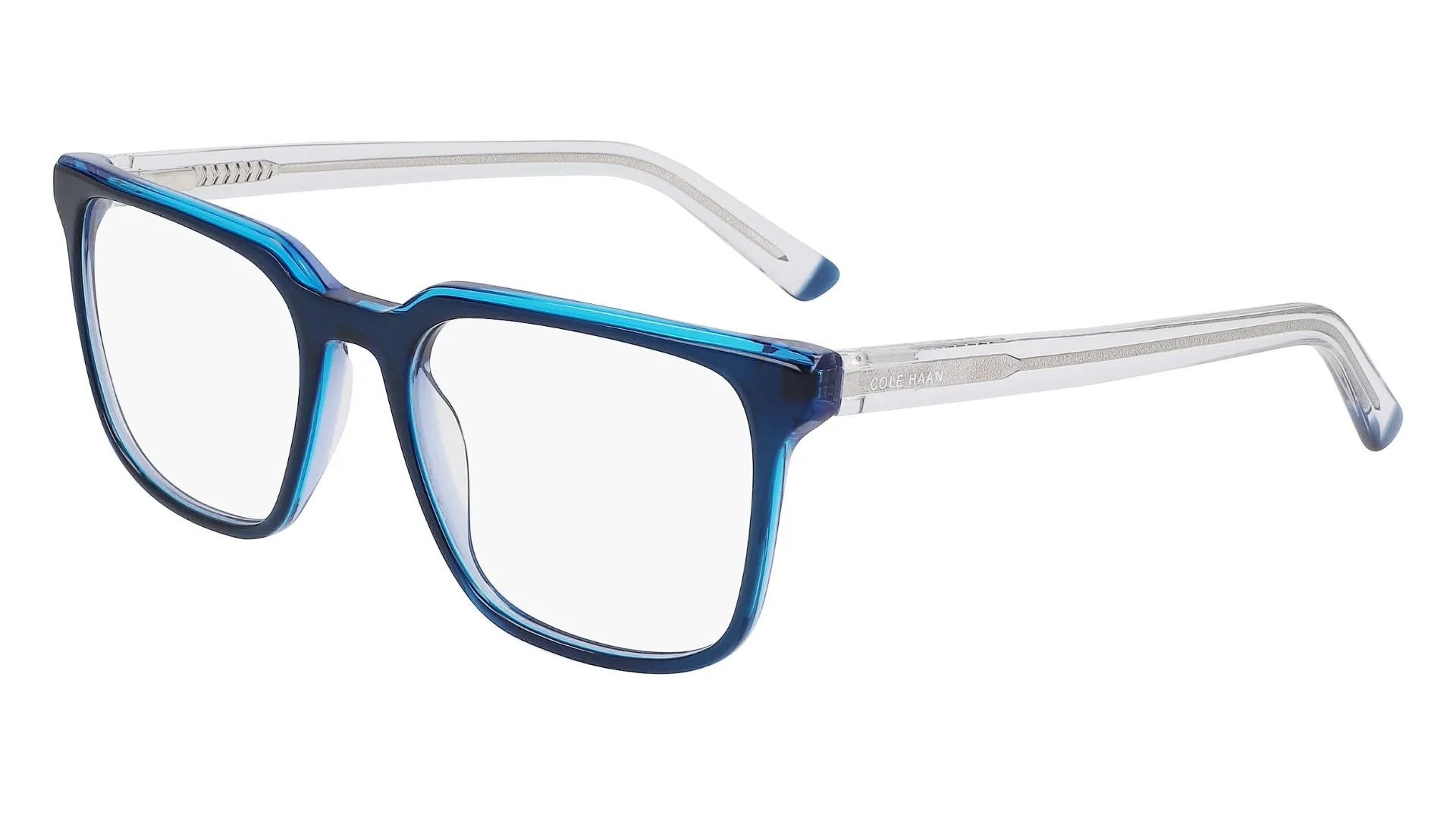 Cole Haan CH4506 416 Eyeglasses Blue Crystal Full Rim Square Shape 52-18-140