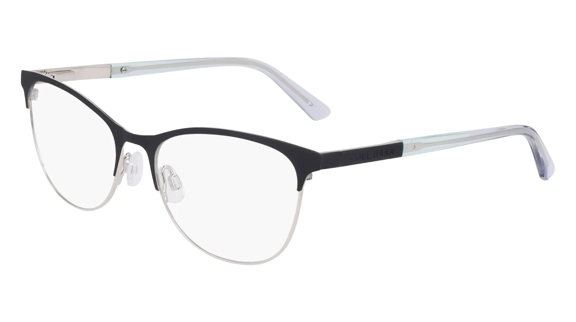 Cole Haan CH5051 414 Eyeglasses Women's Navy Full Rim Rectangle Shape 53-17-135