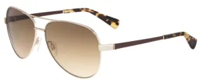 Cole Haan CH7000 033 Sunglasses Women's Light Gunmetal/Grey Pilot 59-13-135