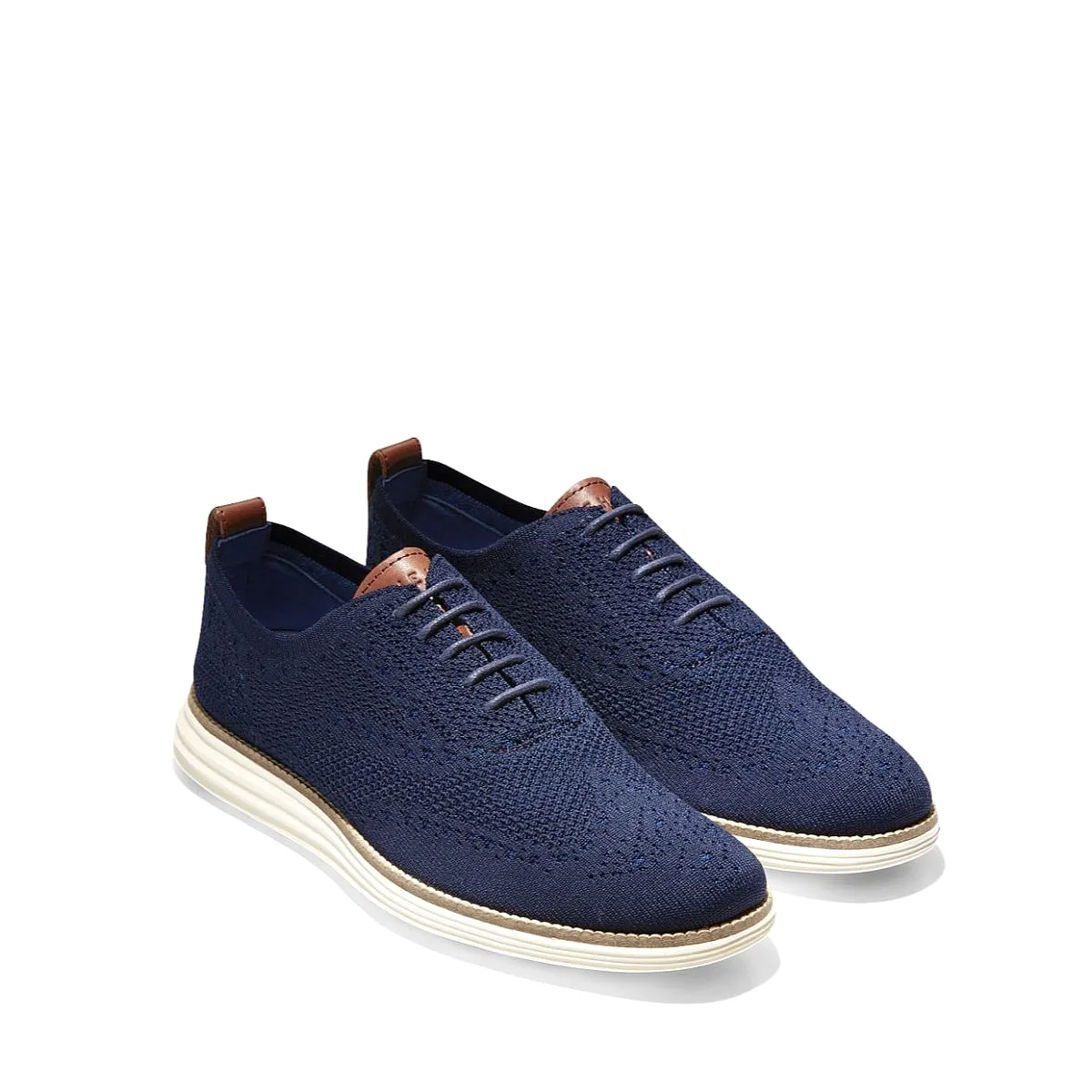 Cole Haan Original Grand Stitchlite Wing Ox Navy Ivory    