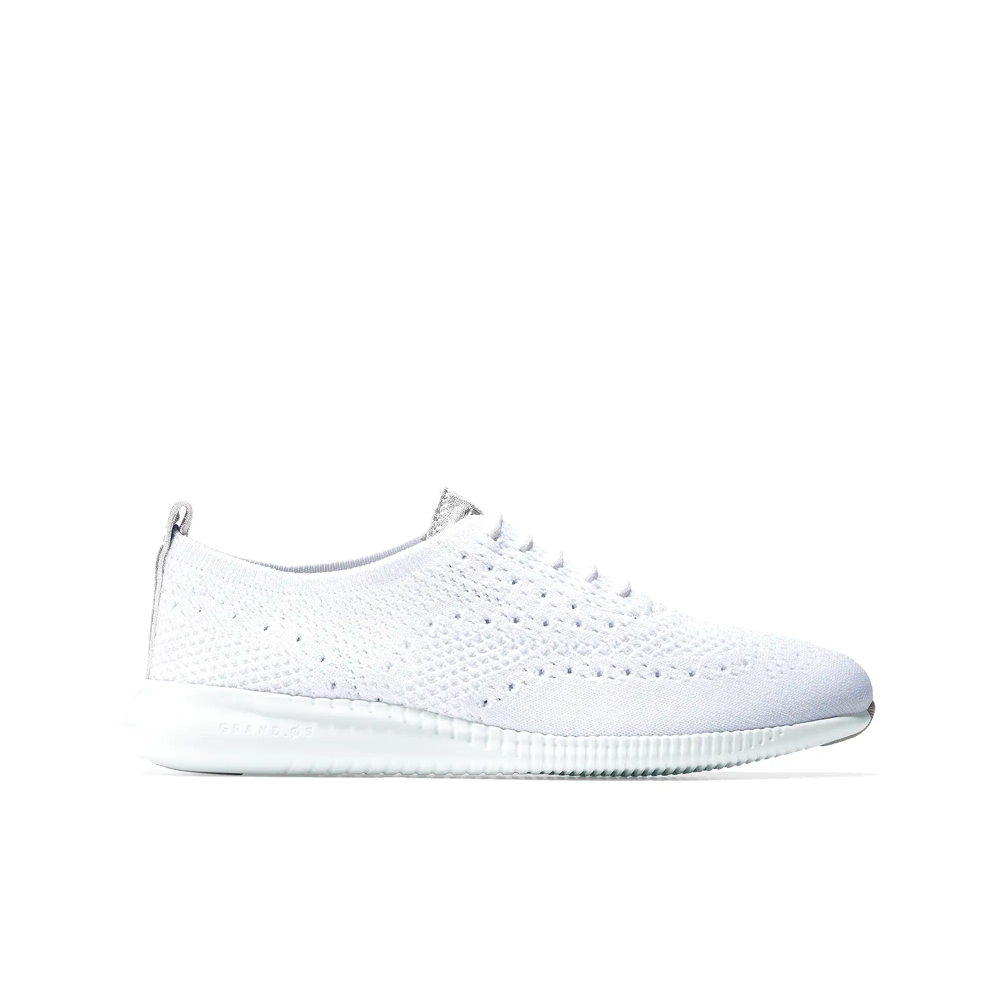      Cole Haan ZERGRAND Stitchlite OX White Knit Argento