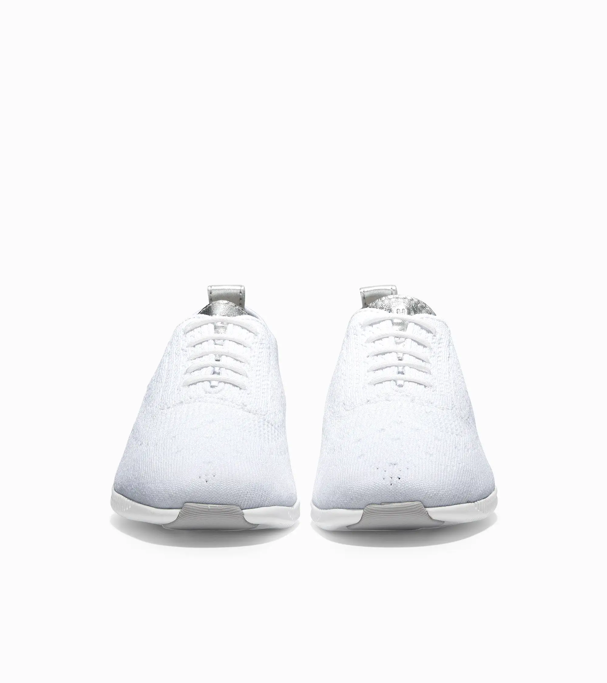      Cole Haan ZERGRAND Stitchlite OX White Knit Argento