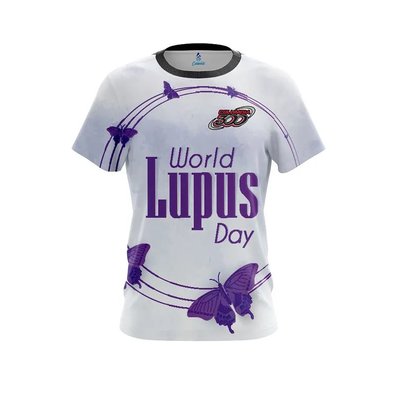 Columbia 300 World Lupus Cancer Awareness 3 CoolWick Bowling Jersey