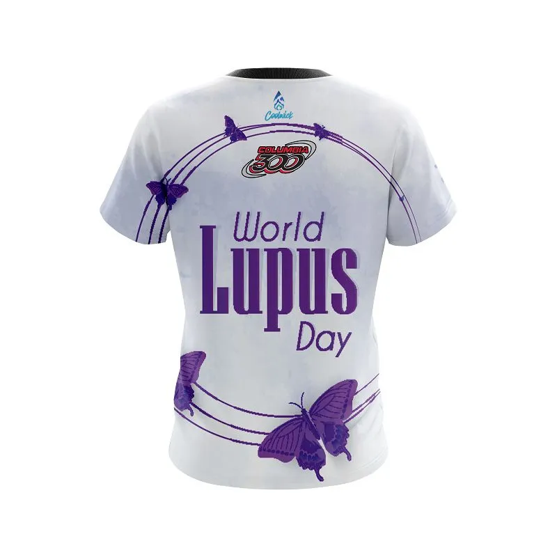 Columbia 300 World Lupus Cancer Awareness 3 CoolWick Bowling Jersey