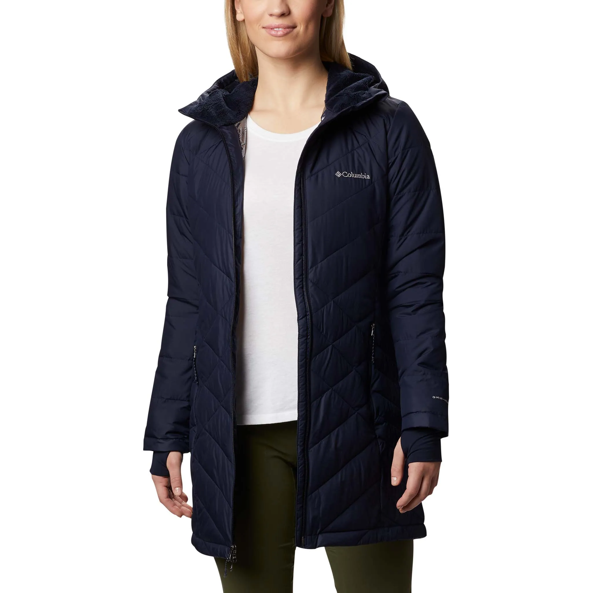 Columbia Heavenly Long hooded jacket manteau long à capuchon pour femme