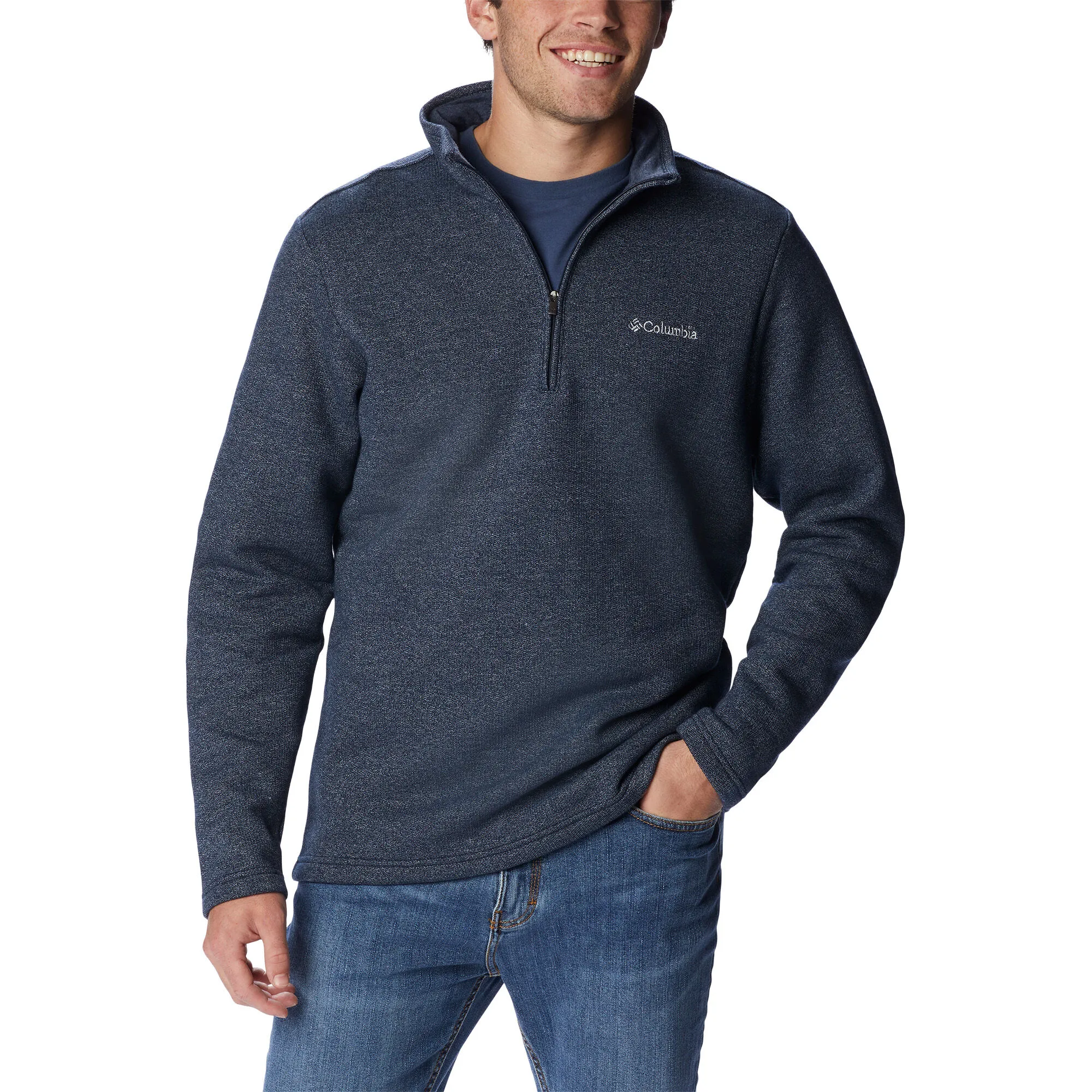 Columbia Men's Great Hart Mountain III Half-Zip Fleece Top