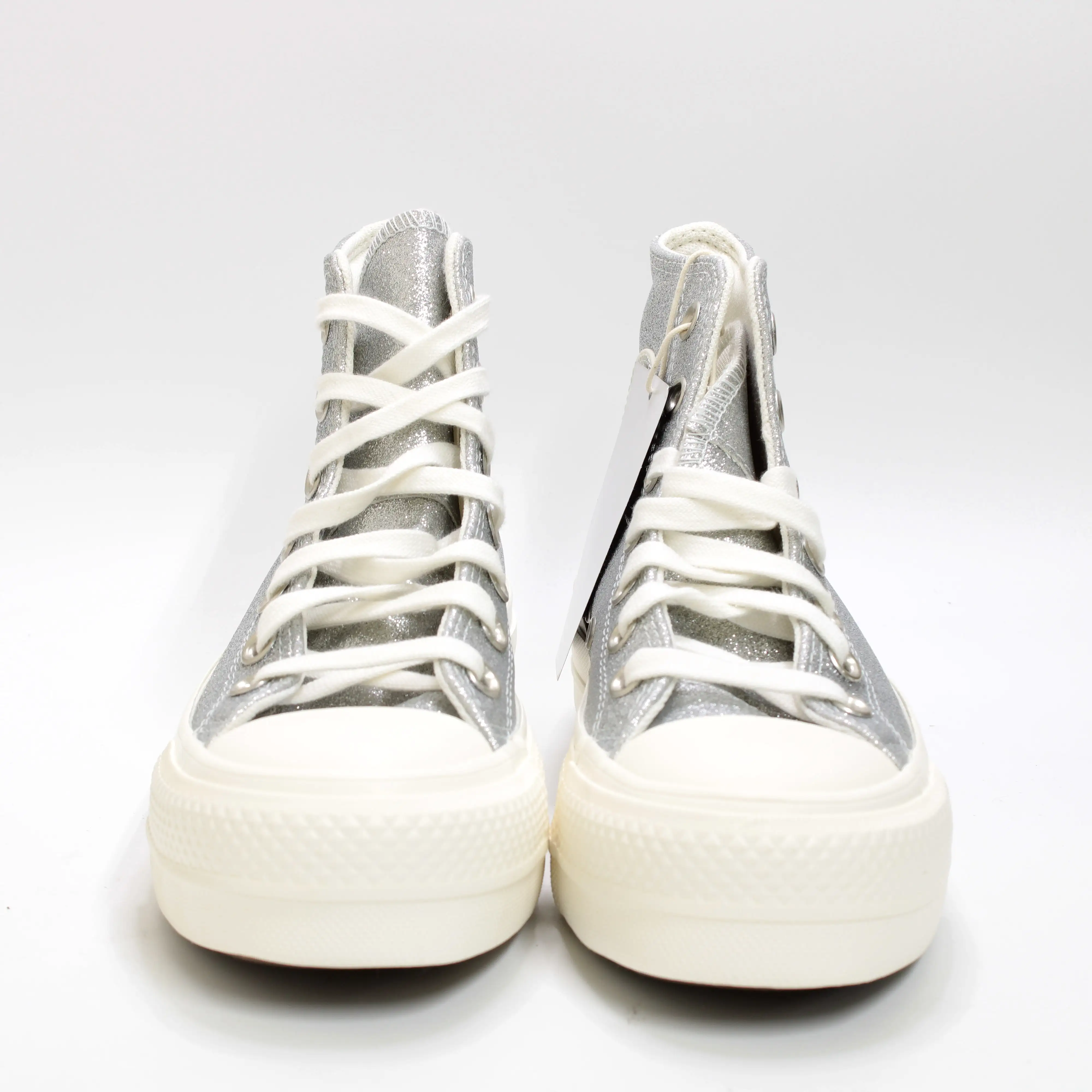 Converse All Star Lift Hi Silver Egret Egret Glitter