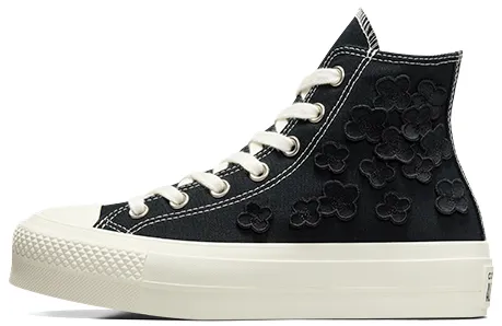 Converse Womens Chuck Taylor All Star Hi Top Lift Black/Black/Egret