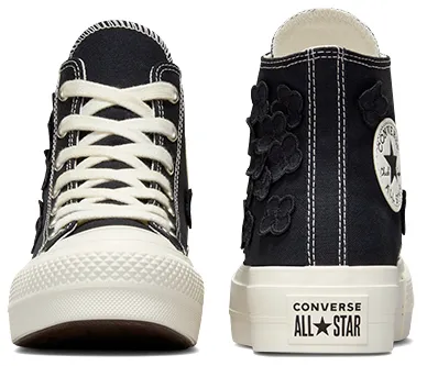 Converse Womens Chuck Taylor All Star Hi Top Lift Black/Black/Egret