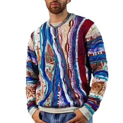 Coogi Nerang Crewneck (Multi Color Blue Multi) C23104