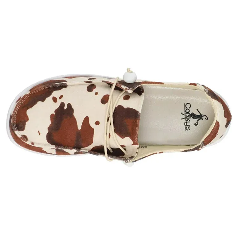 Corkys Kayak Brown Cow shoe