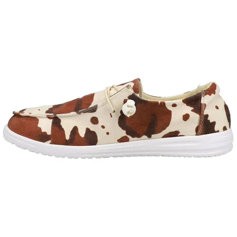 Corkys Kayak Brown Cow shoe