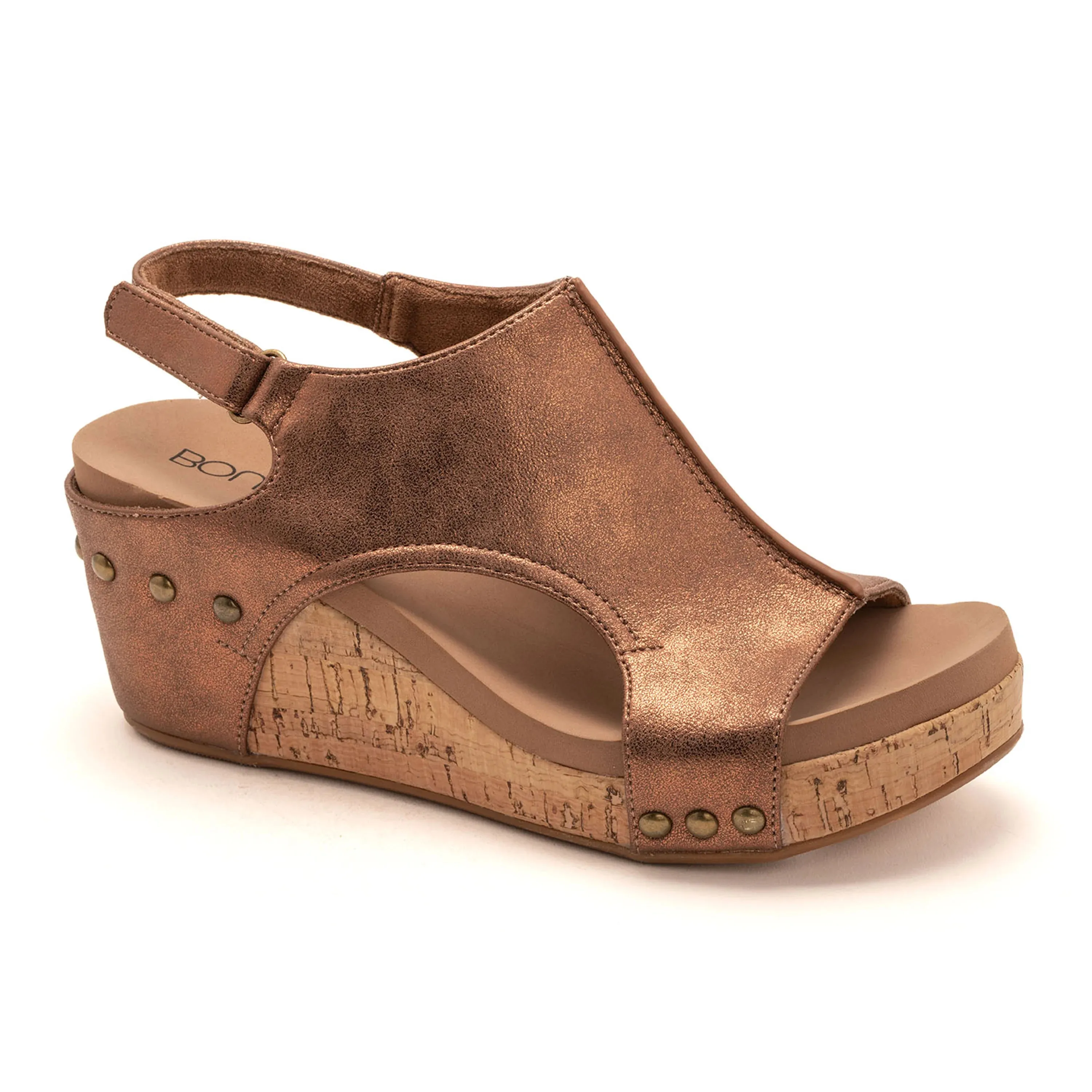 Corkys Women's Carley Wedge Sandal - Antique Bronze 30-5316