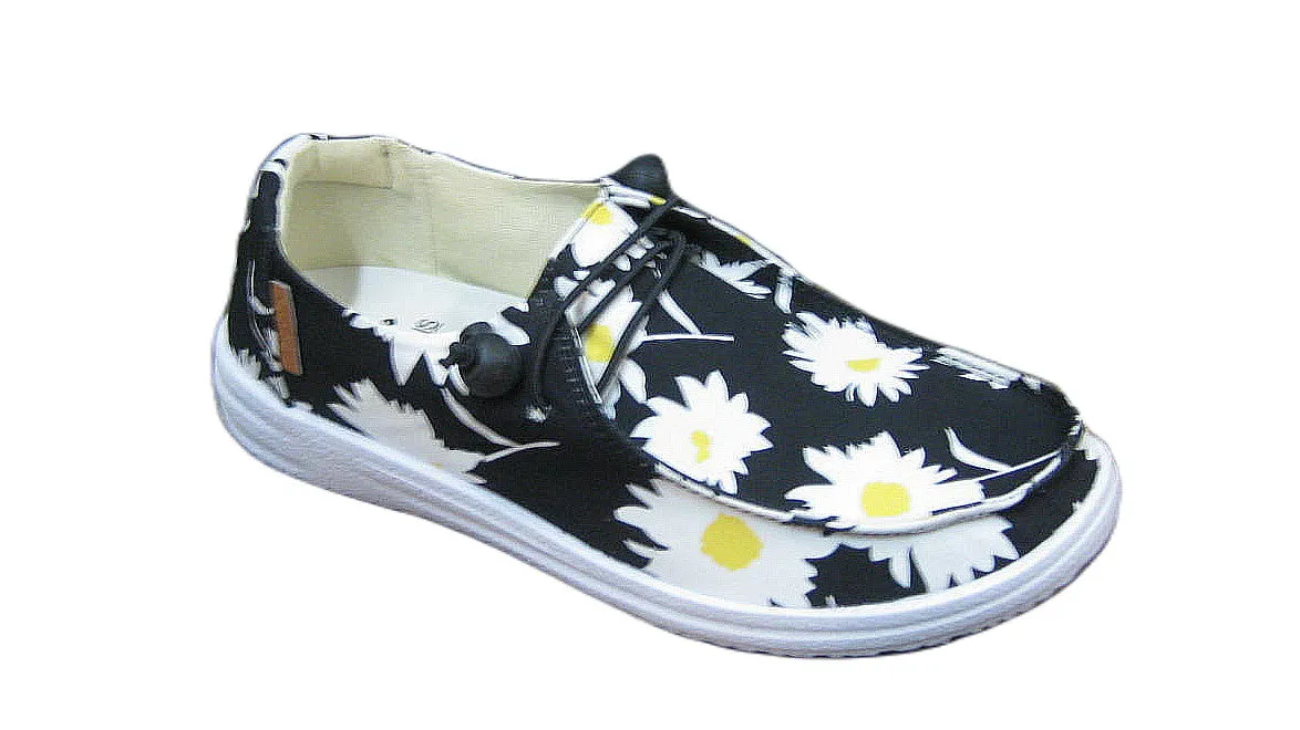 Corkys Women's Kayak Slip On Canvas Shoe - Daisy 51-0127