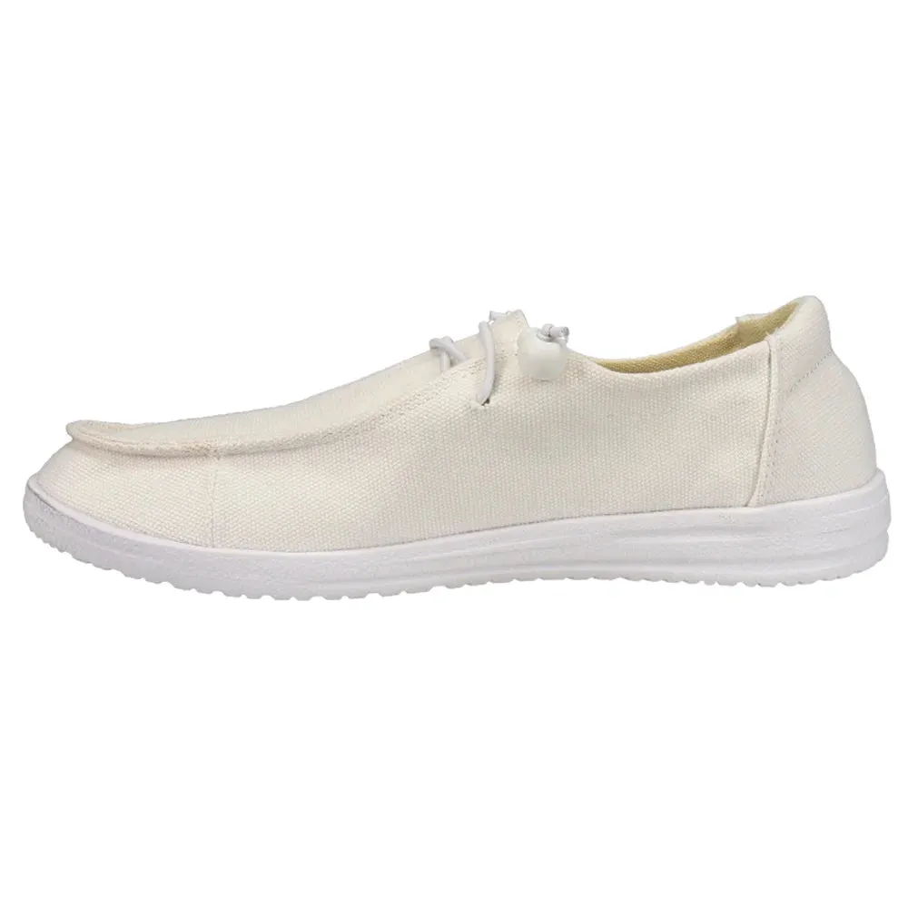 Corkys Women's Kayak Slip On Canvas Shoe - White 51-0127