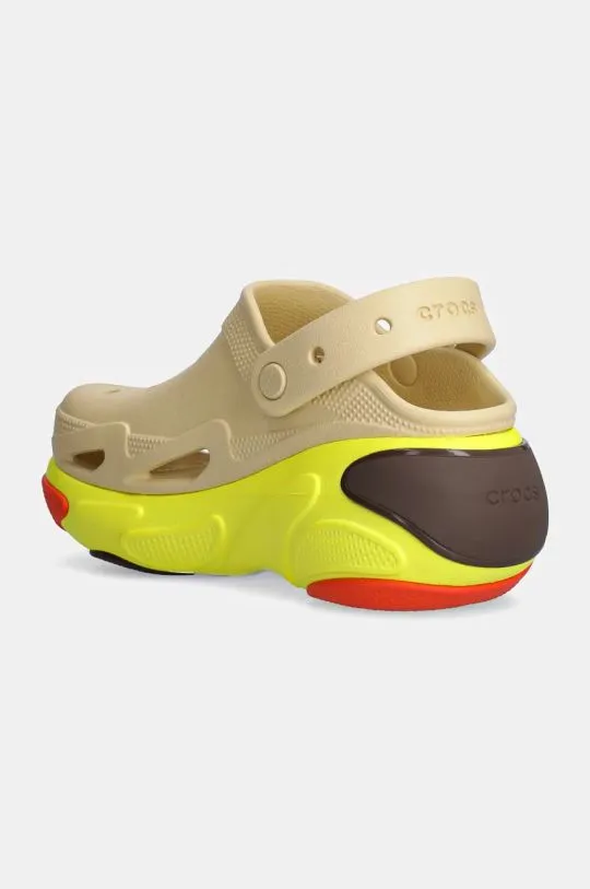 Crocs sliders Bubble Crush Clog women's beige color 210061