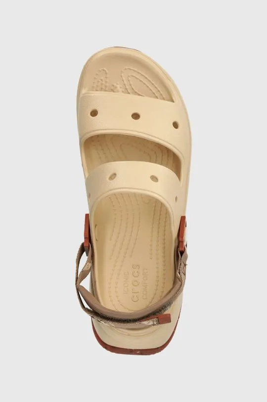 Crocs sliders Classic Hiker Xscape women's beige color 208181.2DS