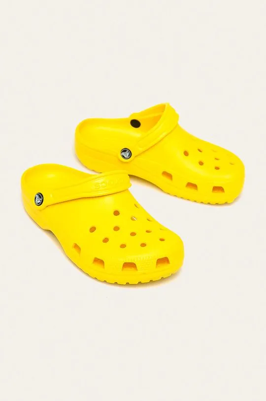 Crocs sliders Classic yellow color 10001