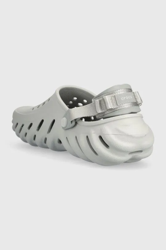 Crocs sliders Echo Clog gray color 207937