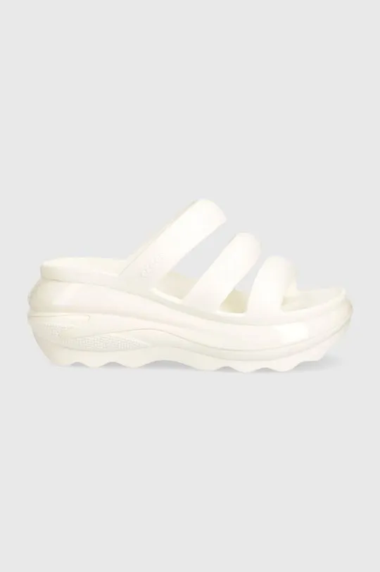 Crocs sliders Mega Crush Triple Strap women's white color 209842