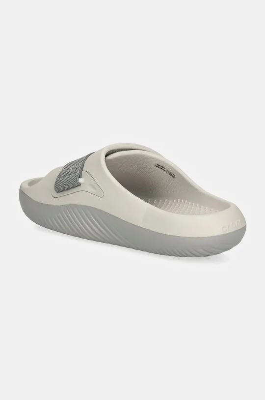 Crocs sliders Mellow Luxe Recovery Slide gray color 209413.1FT