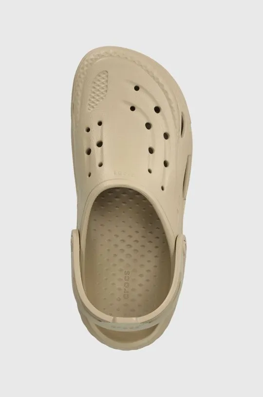 Crocs sliders Off Grid Clog beige color 209501.2V3