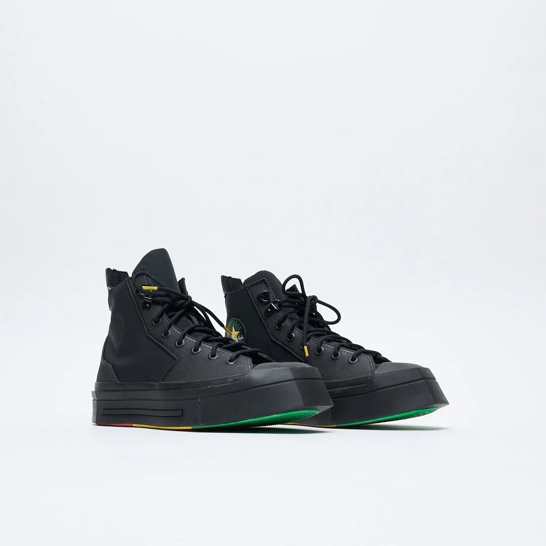 Daily Paper x Converse - Chuck 70 Deluxed Square Hi (Black/Black)