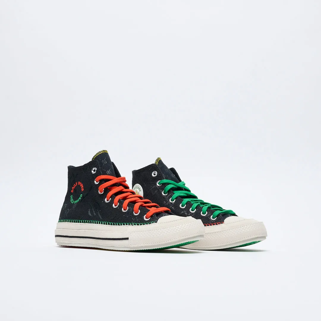 Daily Paper x Converse - Chuck 70 Hi (Black/Egret/Multi)