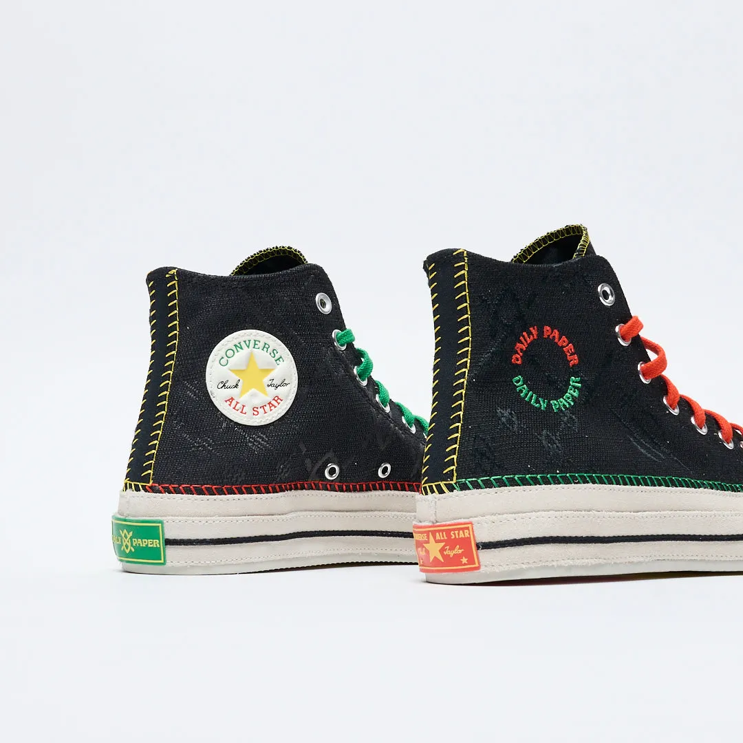 Daily Paper x Converse - Chuck 70 Hi (Black/Egret/Multi)