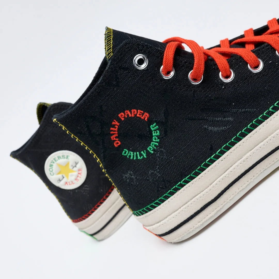 Daily Paper x Converse - Chuck 70 Hi (Black/Egret/Multi)