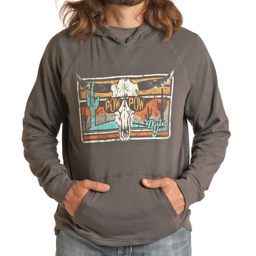 Dale Brisby Mens Graphic Hoodie | Grey Color | Buy Now