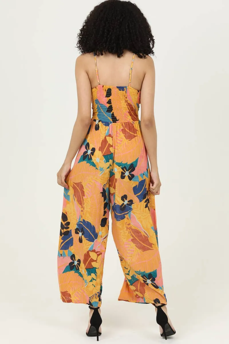 Elenor Twist Front Cut-Out Jumpsuit