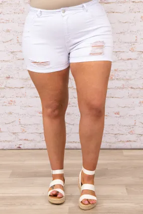 Flawless Beauty Shorts, White