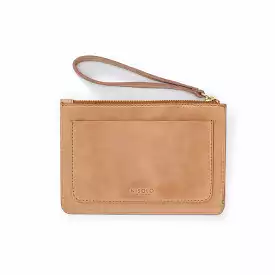 Go-To Wristlet Clutch Almond