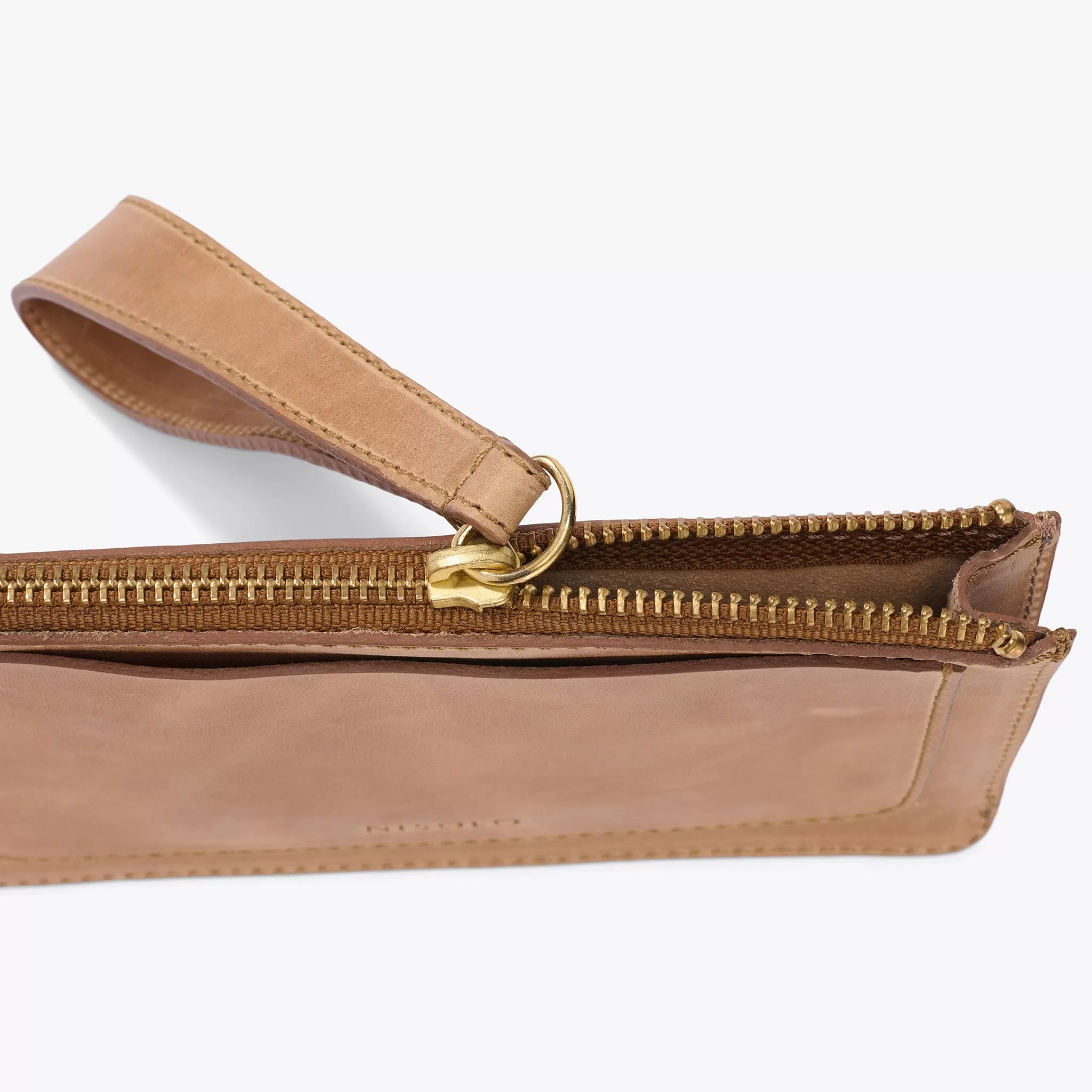 Go-To Wristlet Clutch Almond