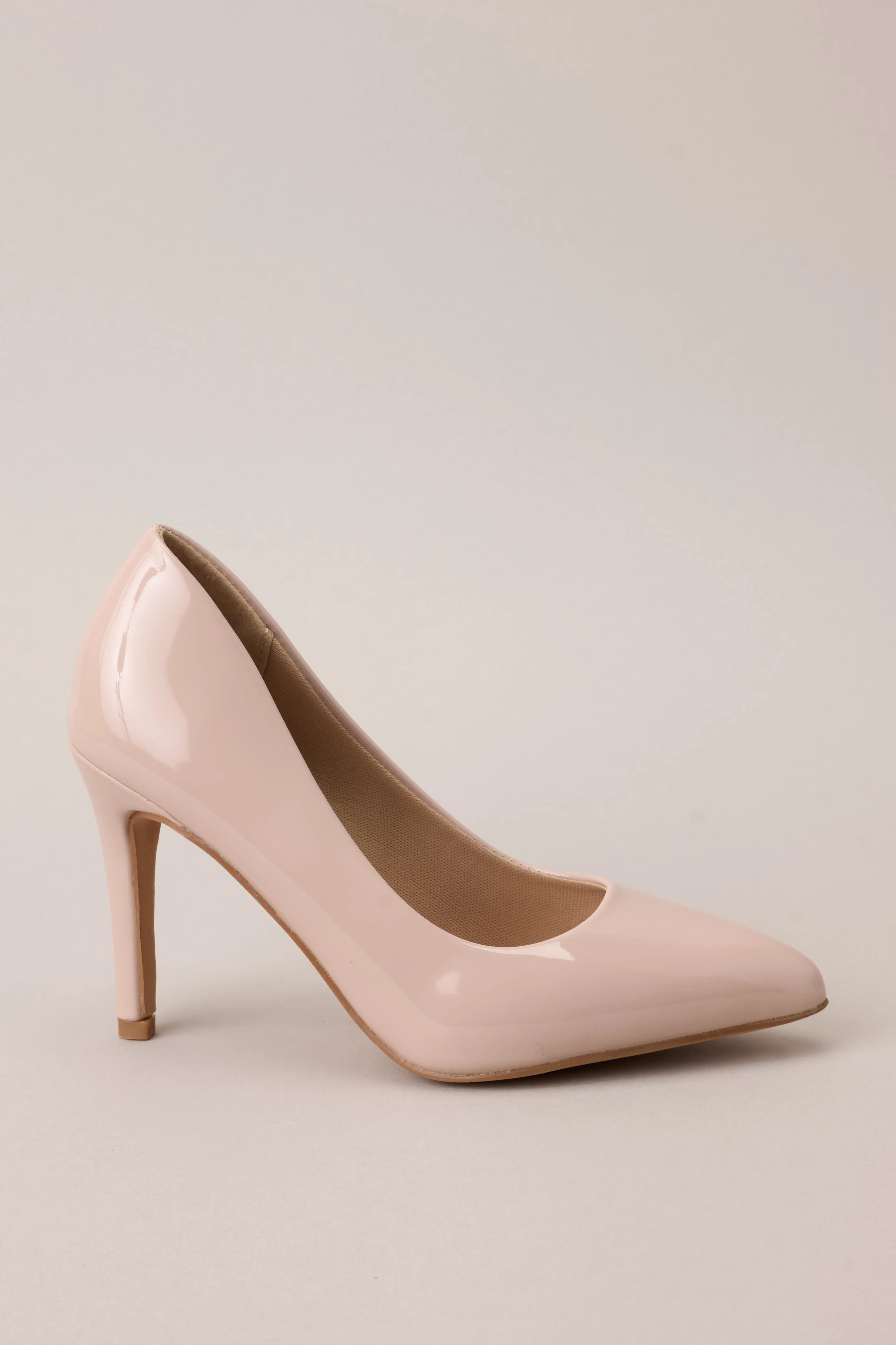 Magic Moments Pointed Toe Beige High Heel Pumps