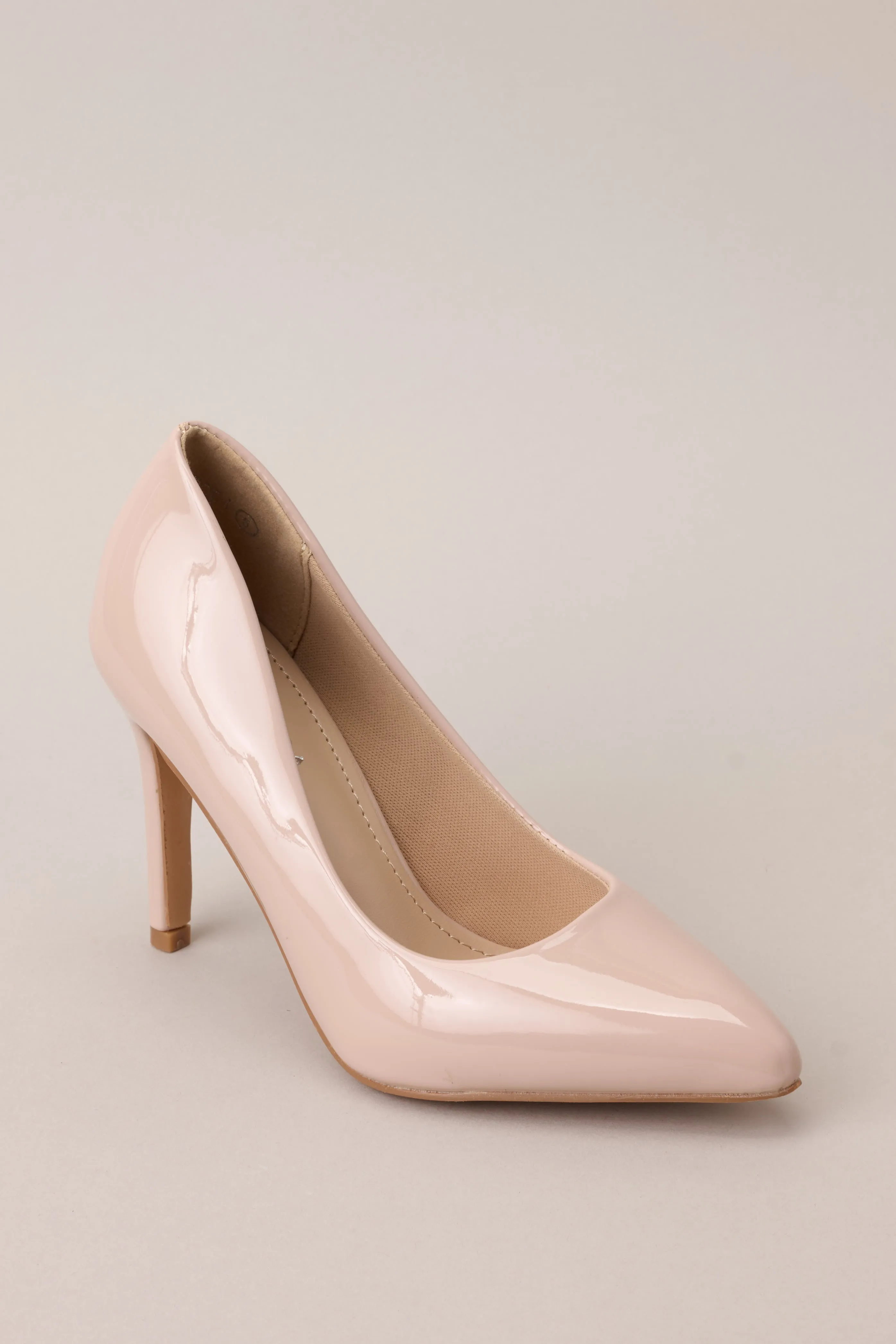 Magic Moments Pointed Toe Beige High Heel Pumps