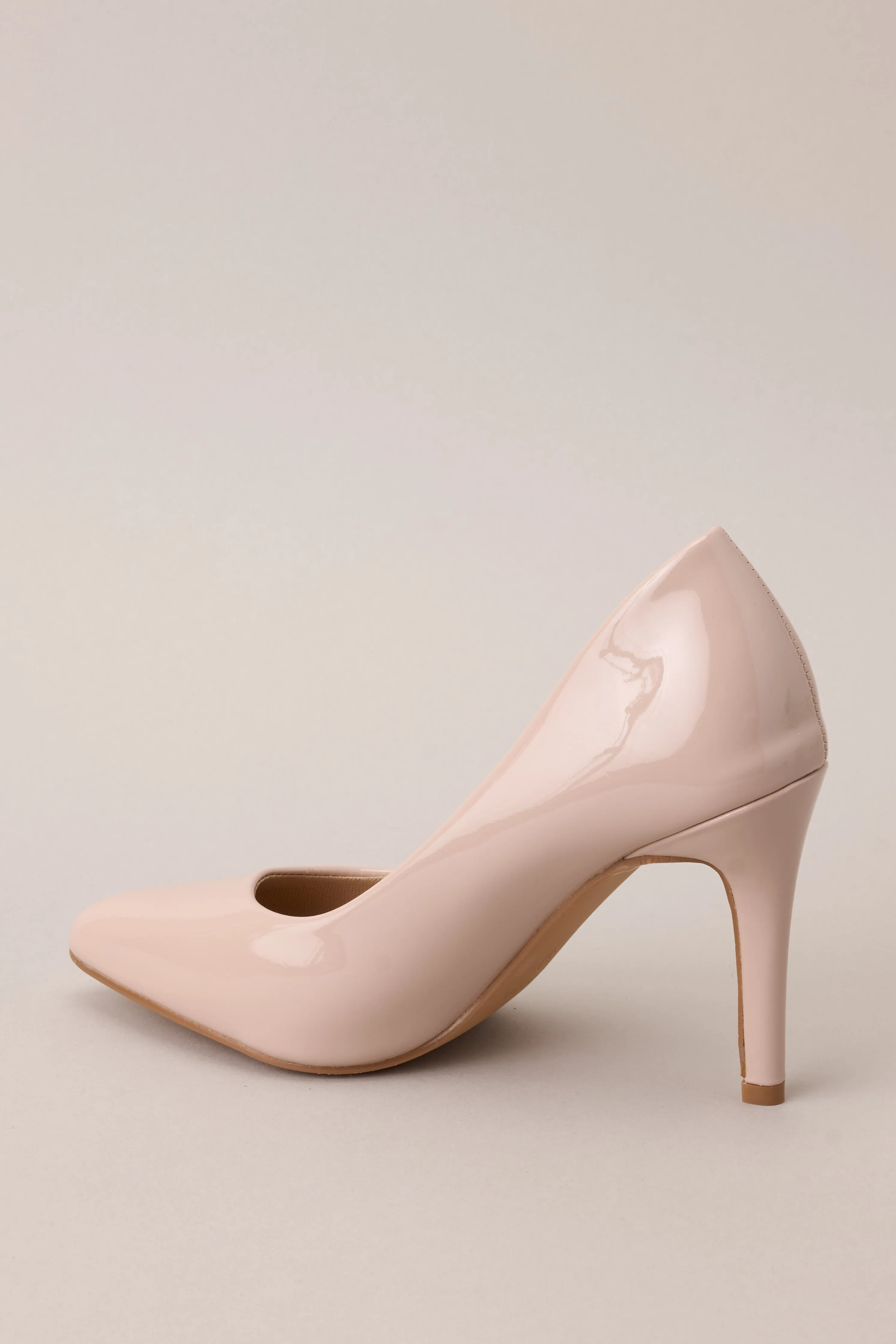 Magic Moments Pointed Toe Beige High Heel Pumps