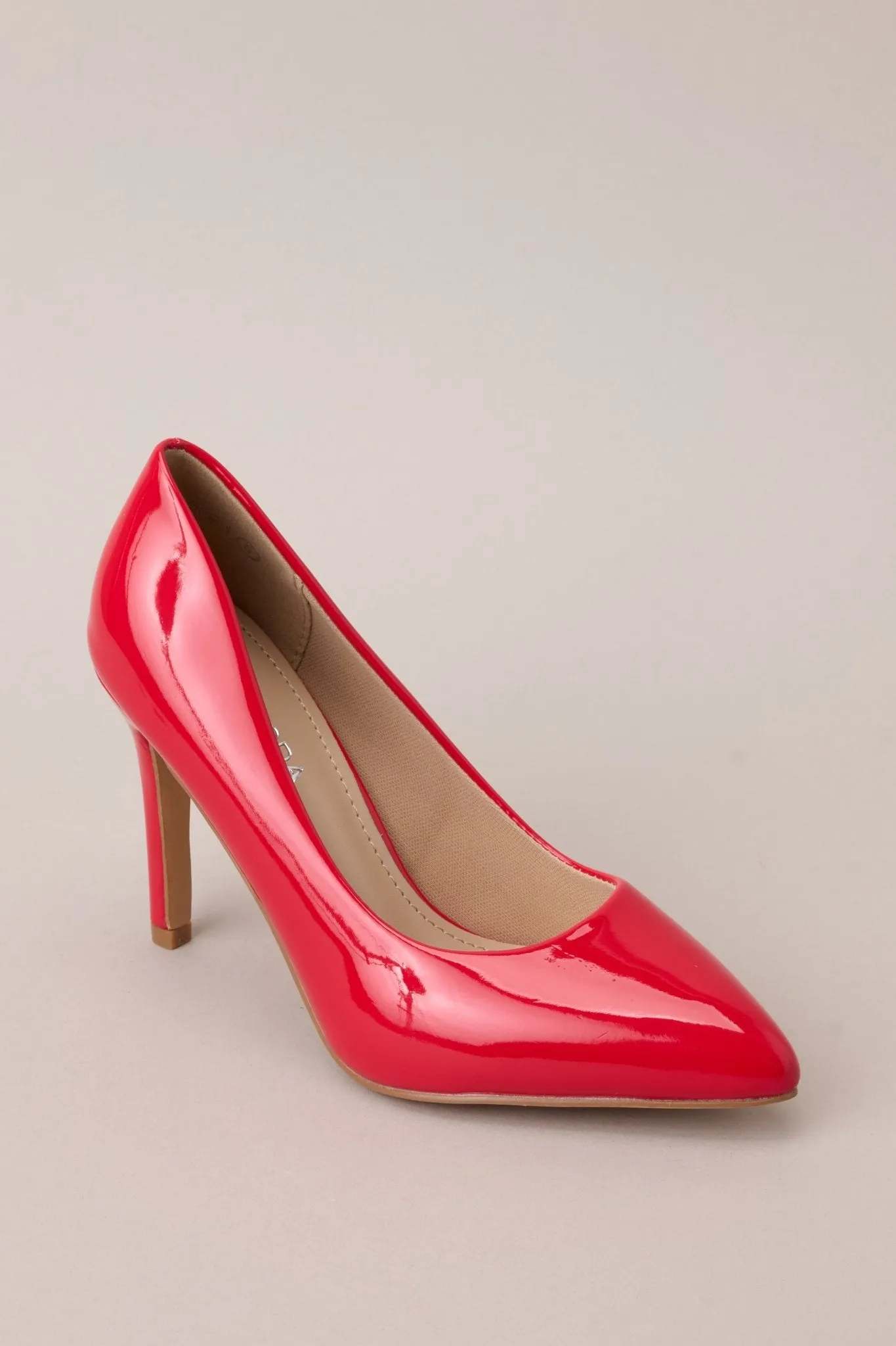 Magic Moments Pointed Toe Red High Heel Pumps