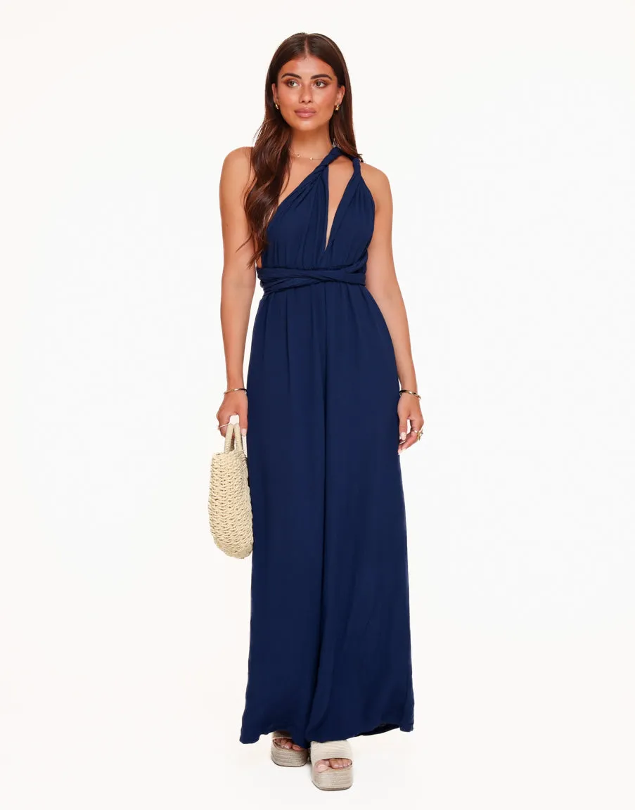 Navy Halter - Jumpsuit