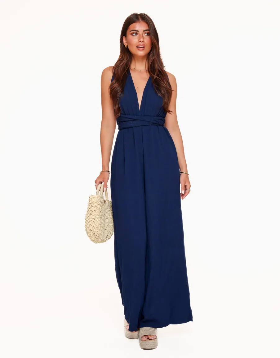 Navy Halter - Jumpsuit