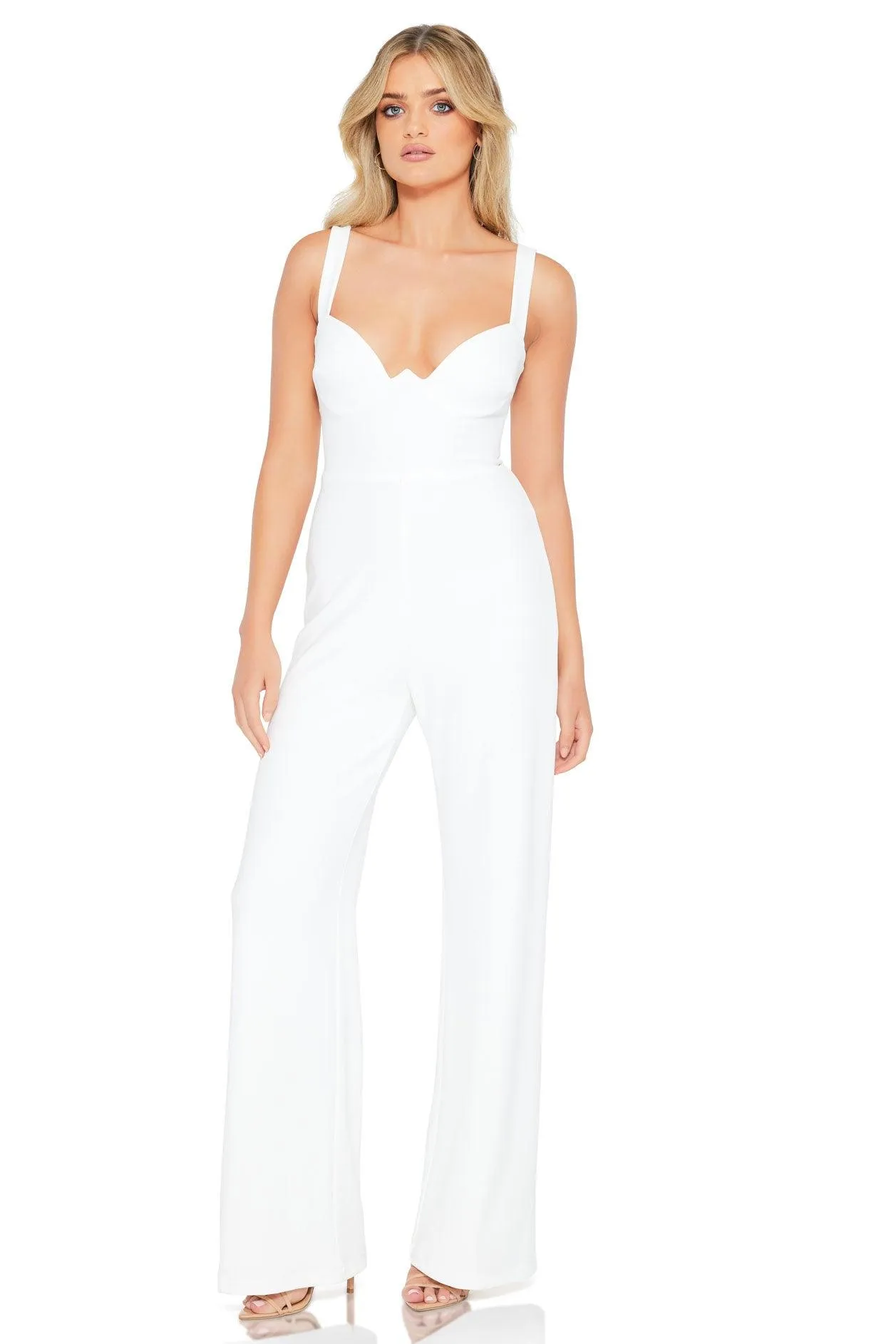 Nookie Romance Jumpsuit - White